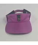 Pineapple Woman&#39;s Purple Visor hat Cap Adjustable 808 Clothing Company Maui - $248.32 MXN