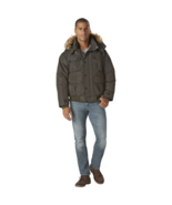 Rocawear Men&#39;s Big Hooded Bomber Jacket Olive 4X #NPBJ4-P10 - $68.37 CAD