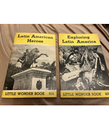 Lot Of 2 Little Wonder Books Children 1946 Kids Homeschool Latin America - £3.88 GBP