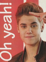 Justin Bieber teen magazine pinup clipping teen idols preteen 2 sides ga... - $65.69 MXN