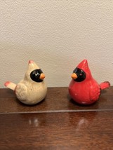 Hallmark Cardinal Couple Salt and Pepper Shakers Birds NIB - $14.85