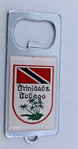 Trinidad and Tobago Flag Trees Collectible Metal Bottle Opener Souvenir Vintage - £17.95 GBP