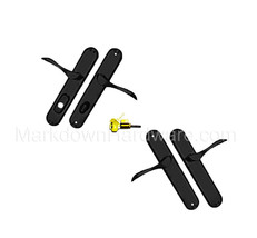 Pella Active Left + Inactive Right Handles Keyed Set Hinged Door Keys Fl... - $659.95