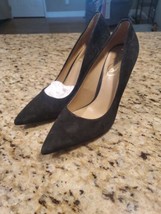 Sam Edelman Women&#39;s ANTONIA Black Suede Leather Pointed Toe Pump Shoe Si... - £61.50 GBP