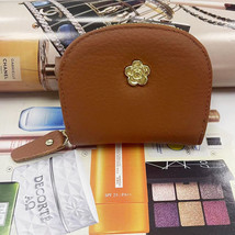 Genuine Leather Bag Accordion Card Bag Cowhide Wallet Camellia Genuine Leather H - £5.58 GBP