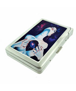 Galaxy Girl Em1 100&#39;s Size Cigarette Case with Built in Lighter Metal Wa... - £17.45 GBP