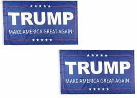 K&#39;s Novelties 2 Pack 3x5 Trump Make America Great Again MAGA 2020 Flag Flags - £18.28 GBP