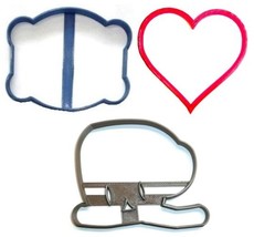 I Love You Slowww Much Slow Sloth Heart Set Of 3 Cookie Cutters USA PR1374 - £4.67 GBP