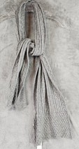 White House Black Market Scarf Womens One Size Gray Embellished Casual Winter - £37.57 GBP