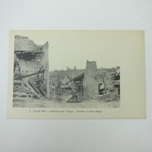 Postcard Vaux France 1918 Ruins of the Interior of the Village WWI Antiq... - £19.65 GBP