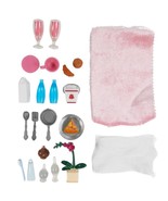 2008 Bratz World House Playset Pieces Dishes Food Orchid Bottles Glasses... - $65.18 CAD