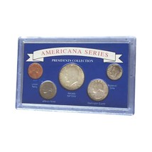 Americana Series Silver Coin Set 1964 5 Coin Set in Case Presidents Coll... - £37.40 GBP