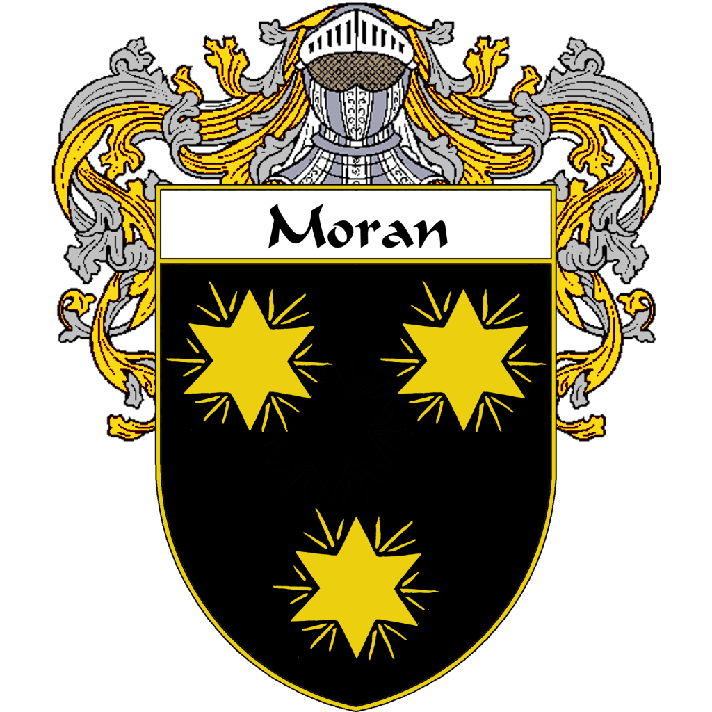 Moran Family Crest / Coat of Arms JPG and PDF - Instant Download - $2.90