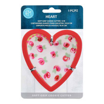 Red Heart 4&quot; Plastic Soft-Grip Cookie Cutter R&amp;M - £4.49 GBP