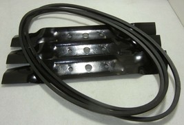 3 Blades &amp; 1 Deck Belt 48&quot; Deck Fits Jd L120 L130 GX20250 GX20305 - £37.70 GBP