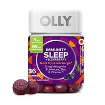 12/25 OLLY Sleep Immunity Melatonin Gummy, Vitamin C, Zinc, Echinacea, 3... - $10.88
