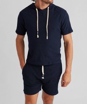 Sol Angeles Loop Terry Short Sleeve Hoodie Size L - $838.09 MXN