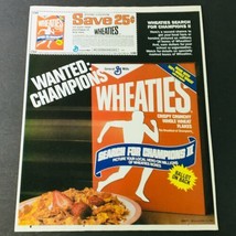 VTG Retro 1983 General Mills Wheaties Crispy Crunch Whole Wheat Flakes A... - $19.00