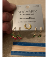 Harry Styles Fruit Costume Earrings-Sugarfix by BAUBLEBAR-NEW Bananas 3Pair - £13.14 GBP