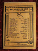 Readers Digest September 1928 E. E. Free Will Durant Zona Gale Aldous Huxley - £28.92 GBP