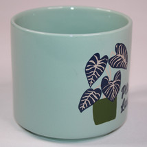 Ceramic Coffee Mug Plant Lady Funny Green Seafoam Tea Cup Stoneware Very... - $10.70