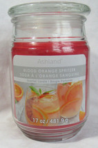 Ashland Scented Candle 17 Oz Large Jar Single Wick Blood Orange Spritzer Summer - £15.66 GBP