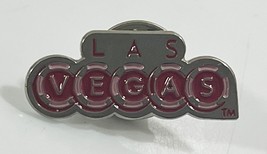 Las Vegas Silver Toned Red Lapel Pin - $8.90