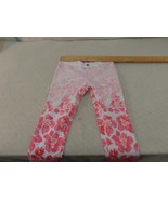 Adult Women&#39;s Hollister California 00 White Pink Red Flower Pattern Jean... - $31.37 CAD