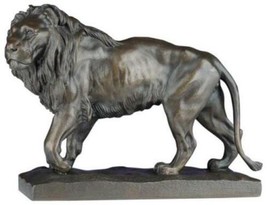 Sculpture Statue Lion King Hand-Painted Resin OK Casting Traditional - £270.93 GBP