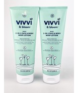 Vivvi And Bloom Baby 2 IN 1 Face Body Whip Lotion 8.5oz Lot Of 2 Hypoall... - $18.33