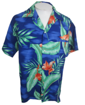 Kai Nani vtg Men Hawaiian camp shirt p2p p2p 25.5 XL aloha luau tropical floral - £27.68 GBP