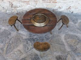 An item in the Antiques category: Incense burner- Mangal, Ottoman primitive heater, 19th century Ottoman heather 