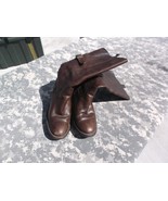 White Mountain Women&#39;s Brown Leather Knee-High Boots 8M 6806 - $16.98