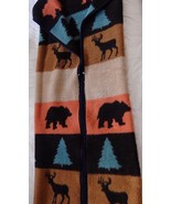 SOUTHWEST Blanket Throw Acrylic Blend Cuddlewrap Zip Rustic Cabin 62x50 ... - £35.11 GBP