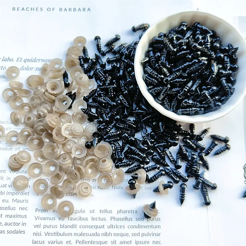 50/100pcs Eyeball Black Plastic Plush Safety Eyes Amigurumi for Toys -50... - $2.34 CAD