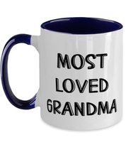 Love Grandma, Most Loved Grandma, Mother&#39;s Day Two Tone 11oz Mug For Grandma - £15.54 GBP