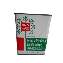 Vintage Ann Page Pickling Spice Metal Green and Red Tin A&amp;P - $149.87 MXN