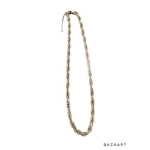 Chico&#39;s Brand Large Silver Tone Chunky Thick Classic Rope Chain 36&quot; - $19.79