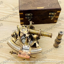 Vintage 1753 Marine Astrolabe Ship&#39;s Instrument Antique J.Scott Nautical Sextant - £75.16 GBP