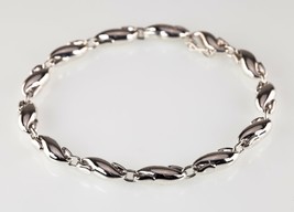 Tiffany & Co. Sterling Silver Vintage Elsa Peretti Seahorse Link Bracelet 8" - $653.37