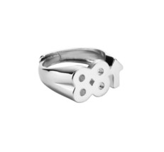 2021 New Hip Hop Rich Brian 88 Rising Ring Stainless Steel Double 8 Digital Ring - £12.77 GBP