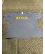 University Of Michigan GEH&#39; BLAU! Go Blue Short Sleeve T Shirt 2XL Gilda... - £13.71 GBP