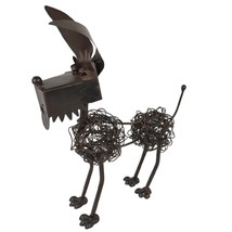 Metal Wire Folk Art 14x12&quot; Terrier Dog Sculpture, Labradoodle Goldendood... - $46.44