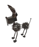 Metal Wire Folk Art 14x12&quot; Terrier Dog Sculpture, Labradoodle Goldendood... - £36.51 GBP