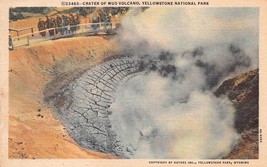 Antique Postcard Crater of Mud Volcano, Yellowstone National Park - £3.00 GBP