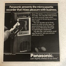 1980s Panasonic Micro Cassette Recorder Vintage Print Ad pa31 - £5.91 GBP