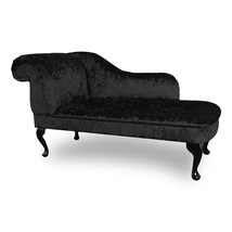 Ashford Handmade Shimmer Black Chaise Lounge Bedroom Accent  - £247.06 GBP