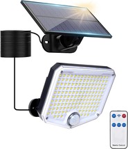 Solar Lights Outdoor Waterproof IP65 153 High Brightness LED 9000K 3 Modes Split - £37.71 GBP