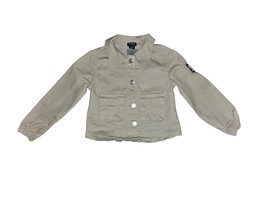 Bebe Girls Utility jacket, solid, green Button Up 100% Cotton Long Sleev... - $12.74