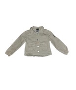 Bebe Girls Utility jacket, solid, green Button Up 100% Cotton Long Sleev... - $234.10 MXN